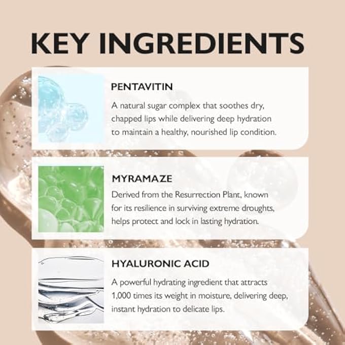 Genabelle PDRN GLAZED LIP TREATMENT  HYDRATING & PLUMPING LIP BALM WITH PDRN & PEPTIDES FOR SOFT, GLOSSY LIPS  INTENSIVE LIP REPAIR & MOISTURE LOCK- 0.33 FL OZ - Image 4